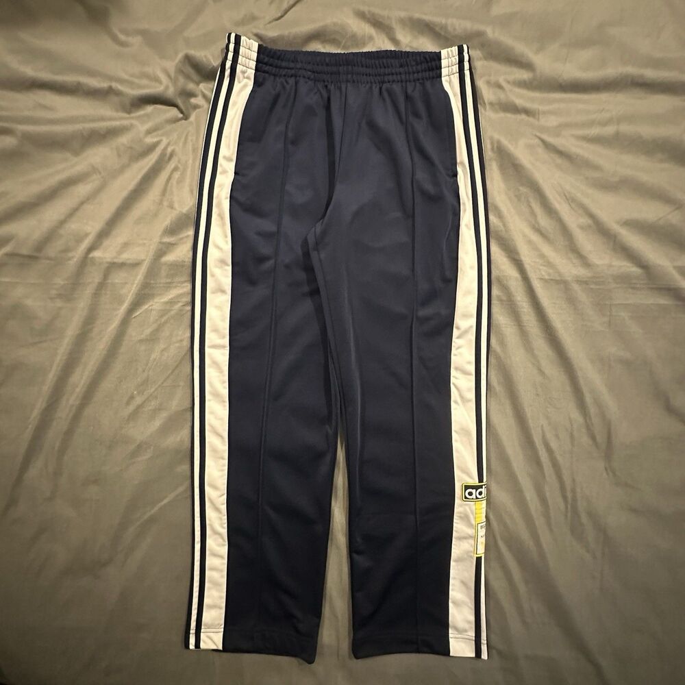 Adidas Originals Adibreak Track Pants Breakaway Snap Trefoil Navy Striped Sweat